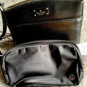 Kate Spade and Lululemon crossbody beltbag bundle NWT